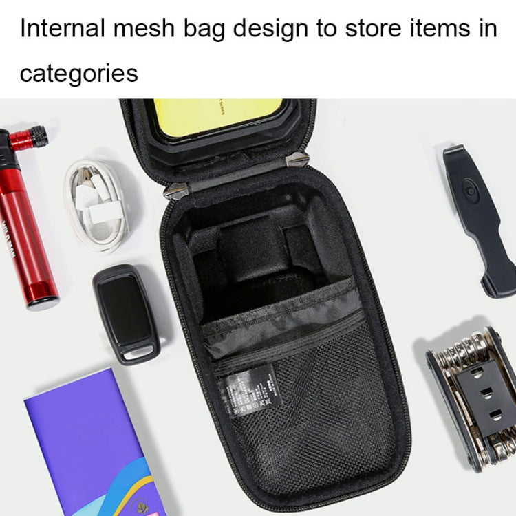 WILD MAN XT2S 1L EVA Hard Shell Mountain Bike Front Beam Bag Cycling Waterproof Phone Bag