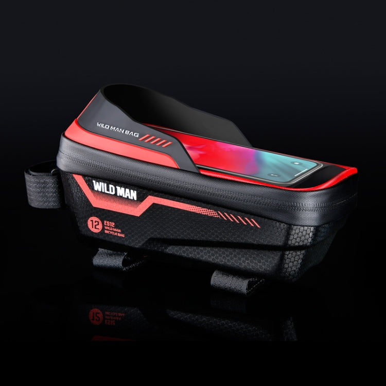 WILD MAN ES12 1L Mountain Bike Front Beam Bag Bicycle Waterproof Phone Saddle Bag