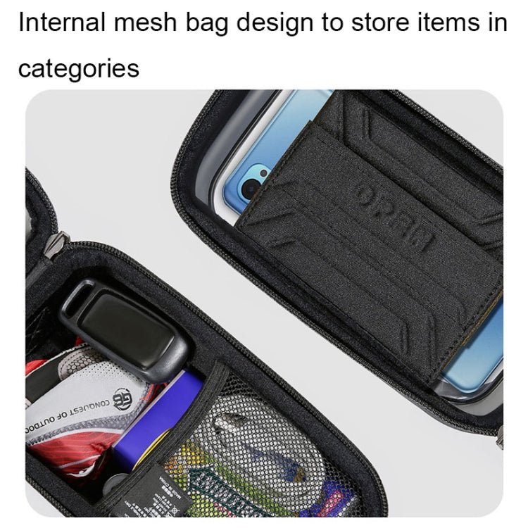 WILD MAN ES12 1L Mountain Bike Front Beam Bag Bicycle Waterproof Phone Saddle Bag