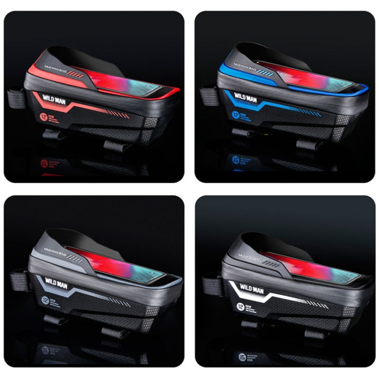 WILD MAN ES12 1L Mountain Bike Front Beam Bag Bicycle Waterproof Phone Saddle Bag