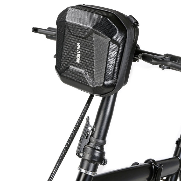 WILD MAN E18 2L EVA Hard Shell Bicycle Waterproof Front Bag Multifunctional Quick Release Hanging Bag