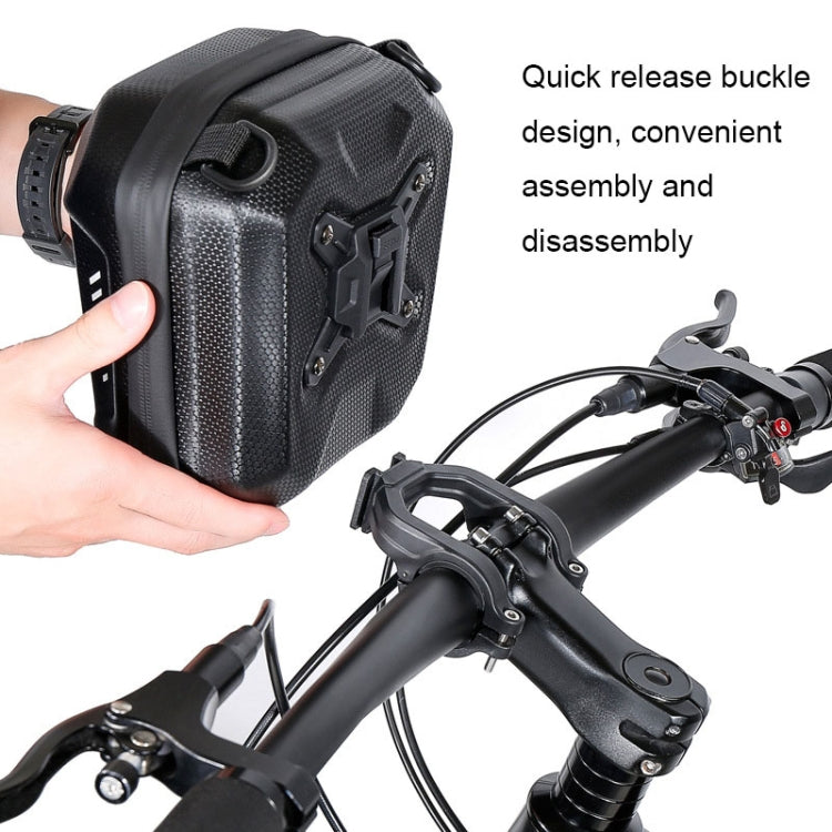 WILD MAN E18 2L EVA Hard Shell Bicycle Waterproof Front Bag Multifunctional Quick Release Hanging Bag