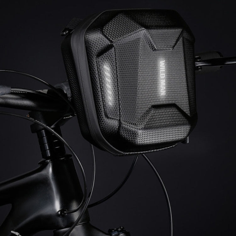 WILD MAN E18 2L EVA Hard Shell Bicycle Waterproof Front Bag Multifunctional Quick Release Hanging Bag