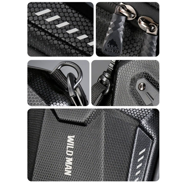 WILD MAN E18 2L EVA Hard Shell Bicycle Waterproof Front Bag Multifunctional Quick Release Hanging Bag