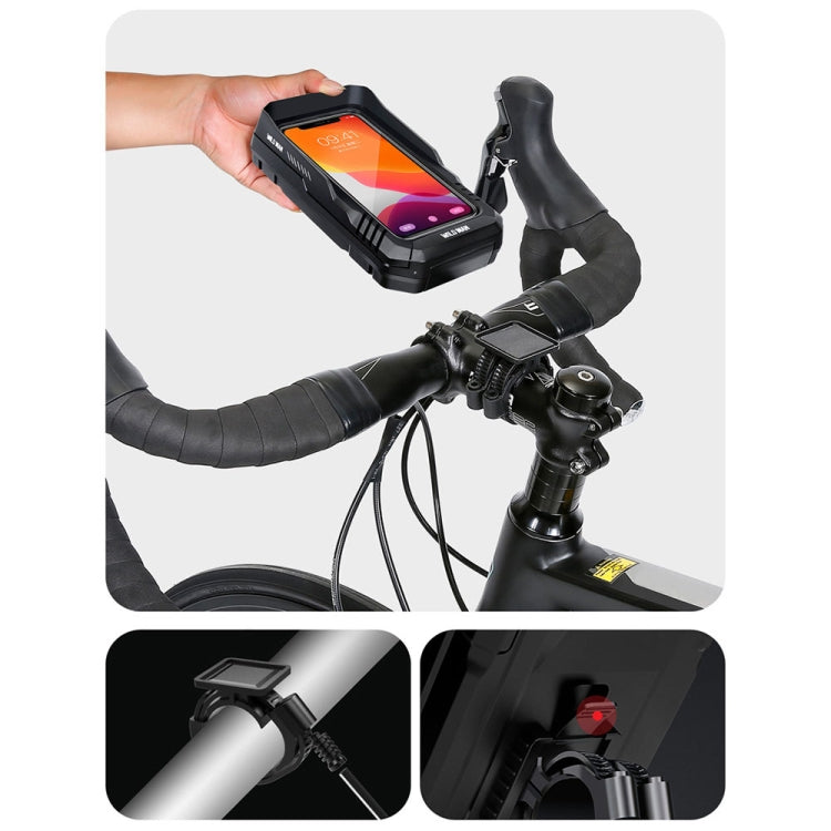 WILD MAN FK4 0.5L EVA Hard Shell Bicycle Waterproof Case Handlebar Phone Touch Screen Holder