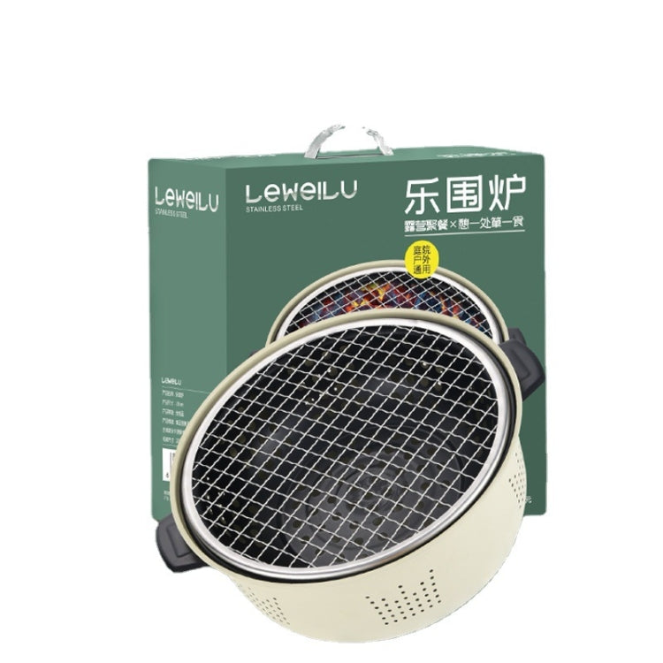 Charcoal Grill Stainless Steel Outdoor Camping Cooking Tea Around The Stove Barbecue Stove