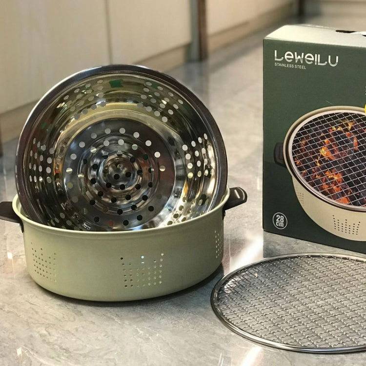 Charcoal Grill Stainless Steel Outdoor Camping Cooking Tea Around The Stove Barbecue Stove