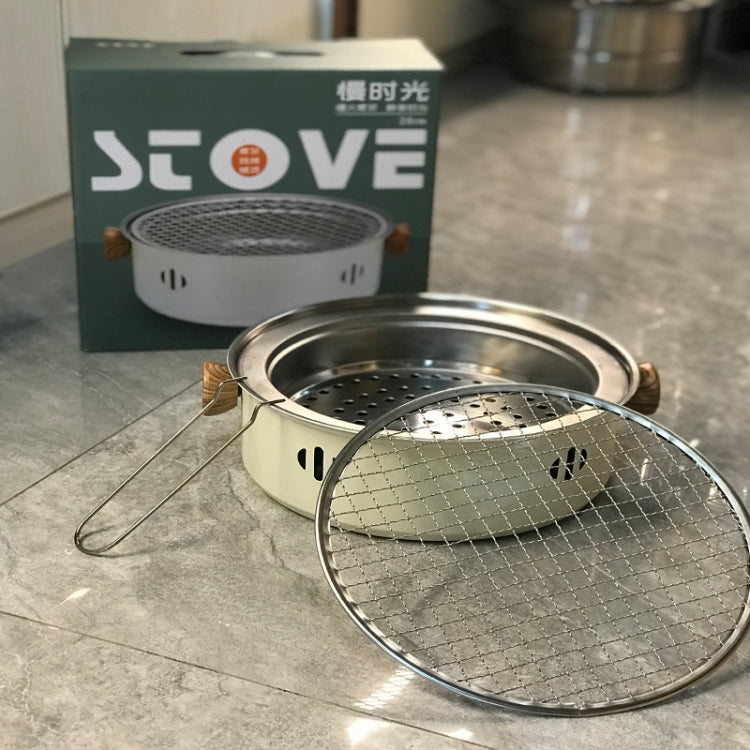 Charcoal Grill Stainless Steel Outdoor Camping Cooking Tea Around The Stove Barbecue Stove