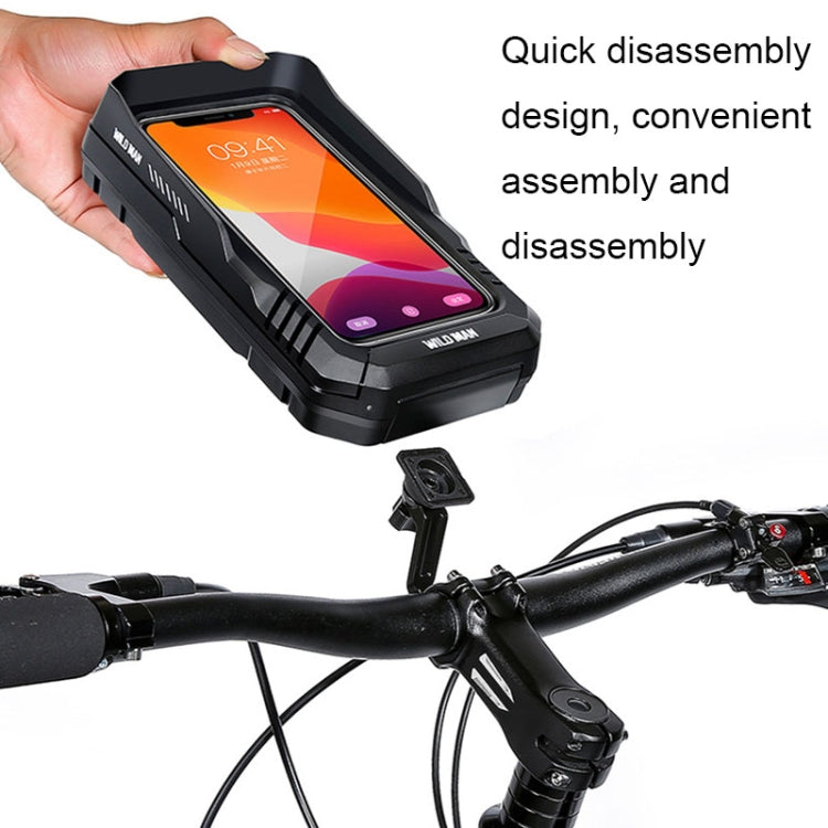 WILD MAN FK1 0.5L Mountain Bike Waterproof Phone Touch Screen Handlebar Bag Bike Holder Bag