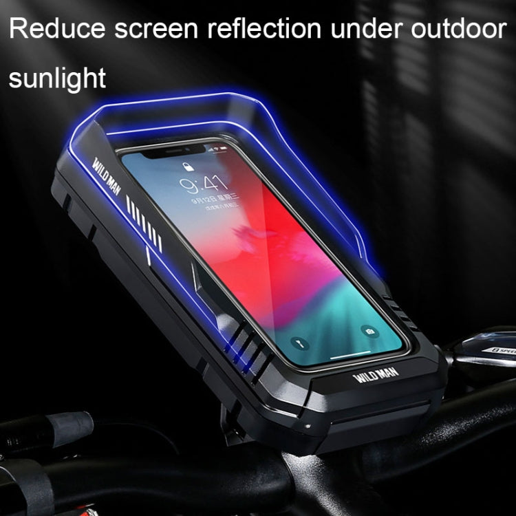 WILD MAN FK1 0.5L Mountain Bike Waterproof Phone Touch Screen Handlebar Bag Bike Holder Bag