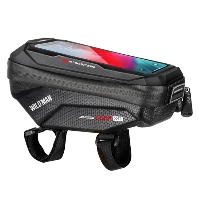 WILD MAN X1 1L EVA Hard Shell Bicycle Phone Touch Screen Handlebar Bag Waterproof Cycling Bag