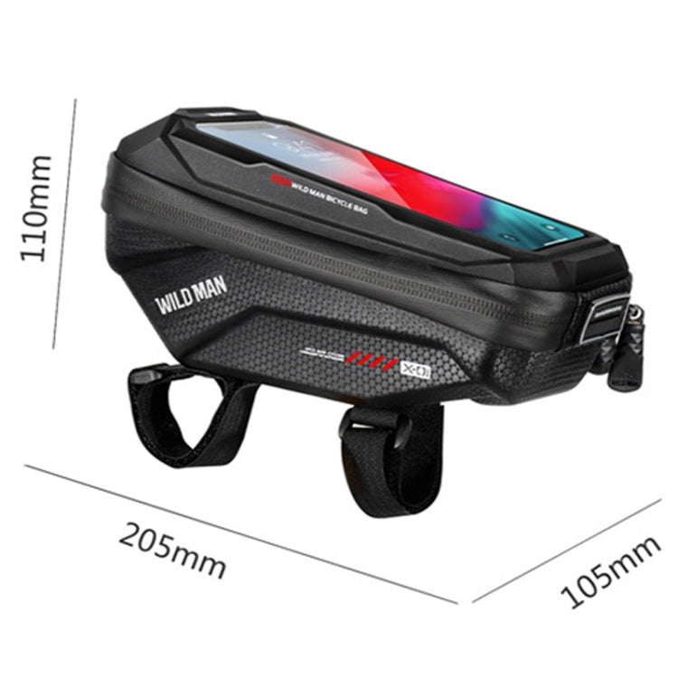 WILD MAN X1 1L EVA Hard Shell Bicycle Phone Touch Screen Handlebar Bag Waterproof Cycling Bag