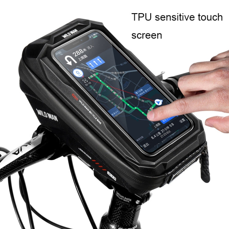 WILD MAN X1 1L EVA Hard Shell Bicycle Phone Touch Screen Handlebar Bag Waterproof Cycling Bag