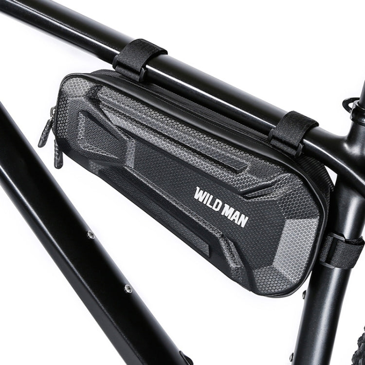 WILD MAN XT9 1.8L EVA Hard Shell Bike Front Beam Triangle Bag Electric Vehicle Waterproof Bag