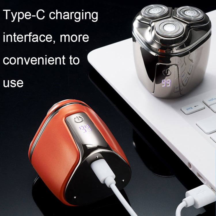 Mini Magnetic Head Shaver Smart LED Display Electric Shaver