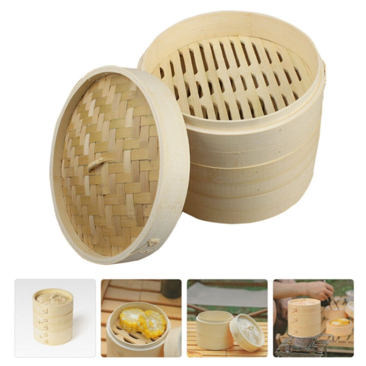 Bamboo Bun Steamer Food Veggie Steamer Basket