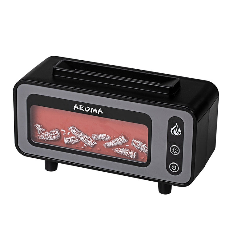 200ml  Fireplace Flame Aromatherapy Air Humidifier USB Colorful Night Light Essential Oil Diffuser