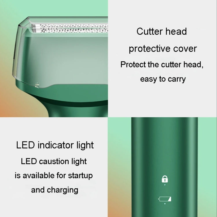 Men Reciprocating 3-Blade Rechargeable Shaver Washable Portable Beard Razor