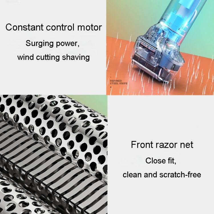 Men Reciprocating 3-Blade Rechargeable Shaver Washable Portable Beard Razor