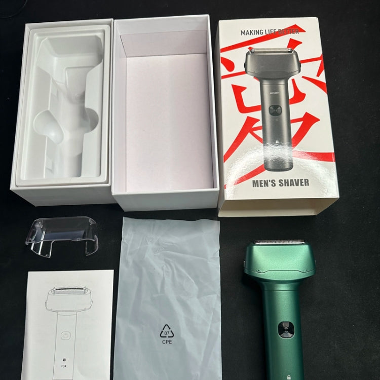 Men Reciprocating 3-Blade Rechargeable Shaver Washable Portable Beard Razor