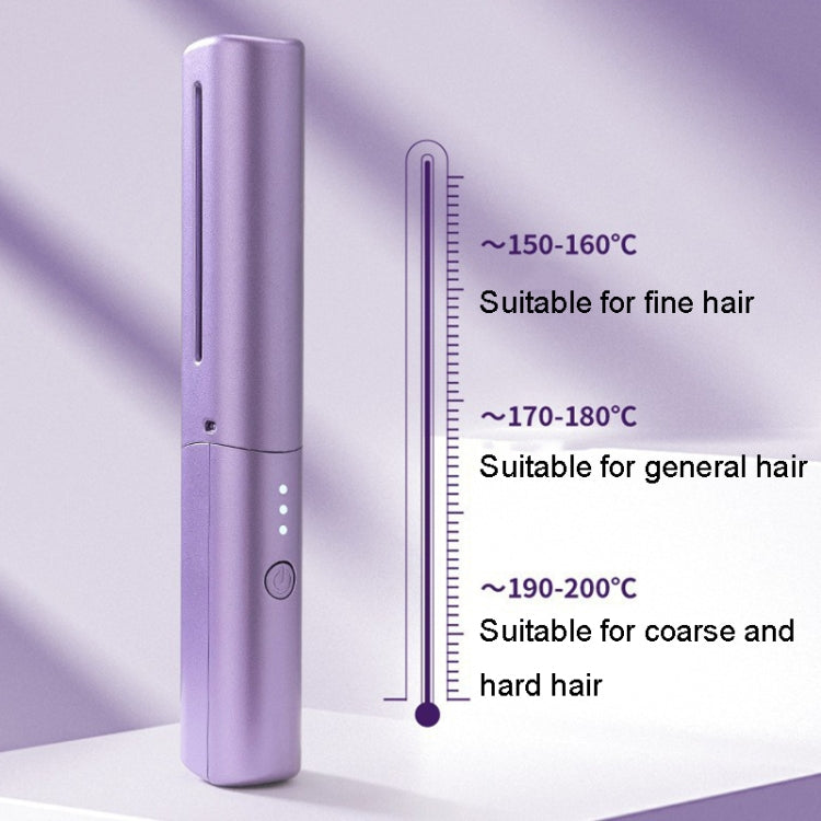 2 In 1 Portable USB Rechargeable Hair Curler Dual Usage Hair Straightening Comb