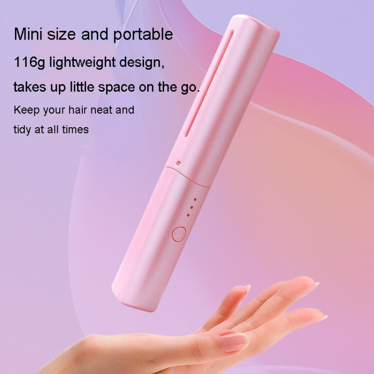 2 In 1 Portable USB Rechargeable Hair Curler Dual Usage Hair Straightening Comb