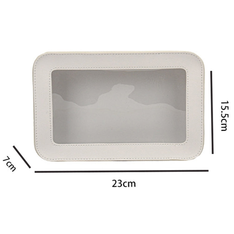 Transparent Large Capacity Cosmetic Storage Bag Portable Multifunctional Clutch