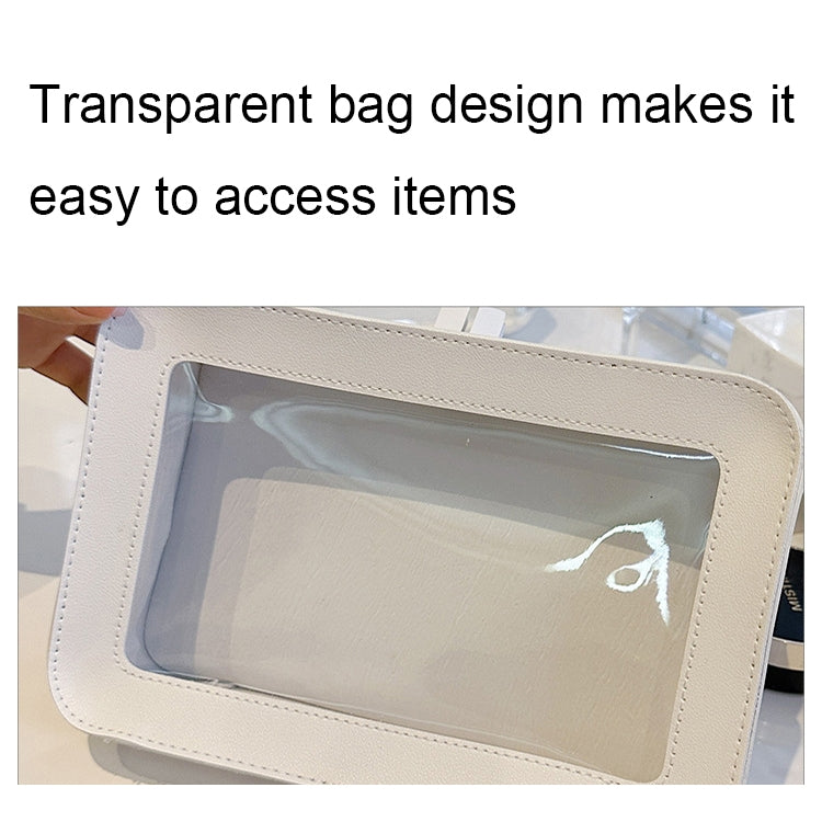 Transparent Large Capacity Cosmetic Storage Bag Portable Multifunctional Clutch
