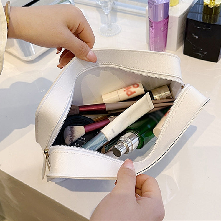 Transparent Large Capacity Cosmetic Storage Bag Portable Multifunctional Clutch