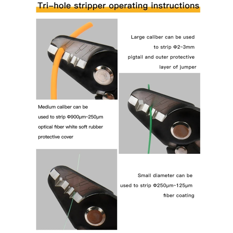 Komshine FIS Three-port Optical Wire Stripping Aperture Precise Safety Lock Design