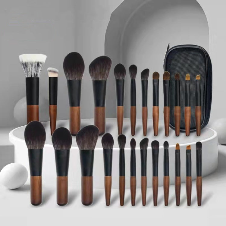 12-in-1 Mini Cosmetic Brush Short Handle Powder Brush Set Facial Makeup Tool