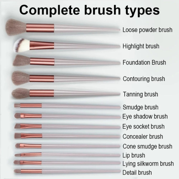 13-in-1 Soft Fluffy Make Up Brush Set Foundation Blush Powder Eyeshadow Brush