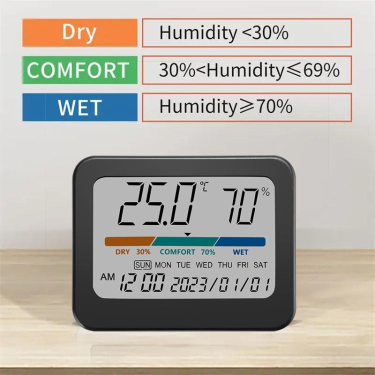 Indoor Temperature And Humidity Monitor Thermometer Hygrometer With Perpetual Calendar
