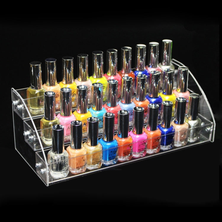 Acrylic Nail Polish Display Rack Transparent Ladder Stand Cosmetic Essential Oil Bottle Holder