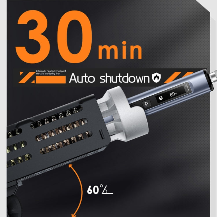 FNIRSI 4pcs/ Set Mini Soldering Station Digital Display Constant Temperature Smart Soldering Iron