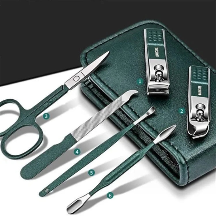 6pcs /Set Portable Nail Clipper Kit Household Nail Clipper Pedicure Tools