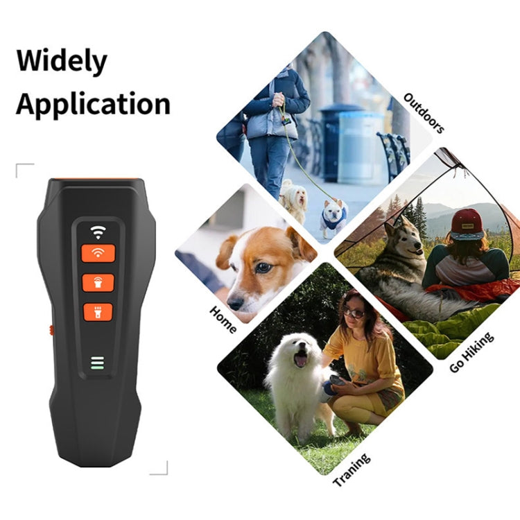 LED Flashing Light Handheld Ultrasonic Bark Arrester Frequency Conversion Dog Training Device
