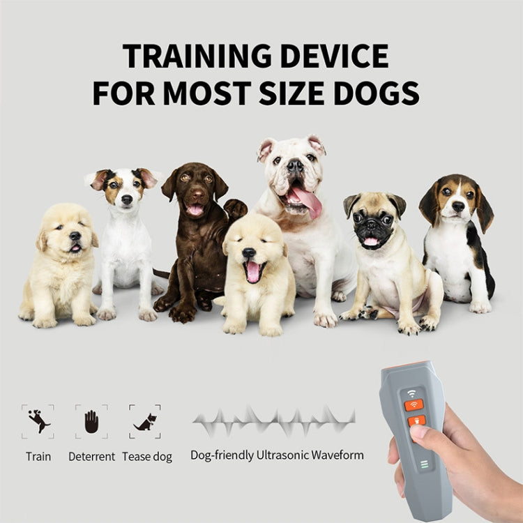 LED Flashing Light Handheld Ultrasonic Bark Arrester Frequency Conversion Dog Training Device