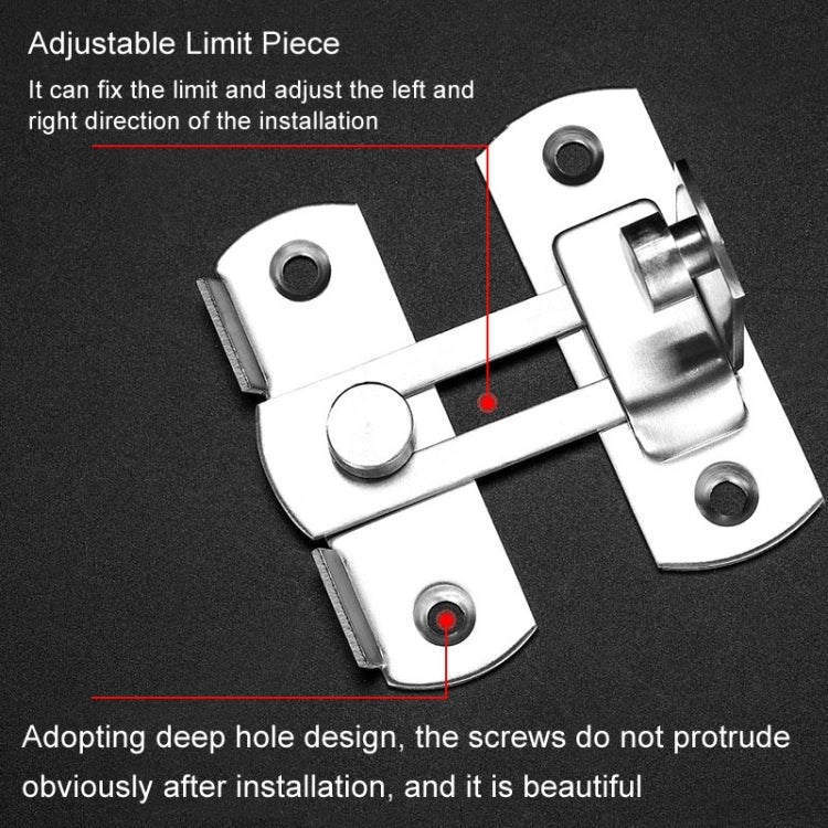Barn Door Lock Hook Stainless Steel Door Buckle Insertion