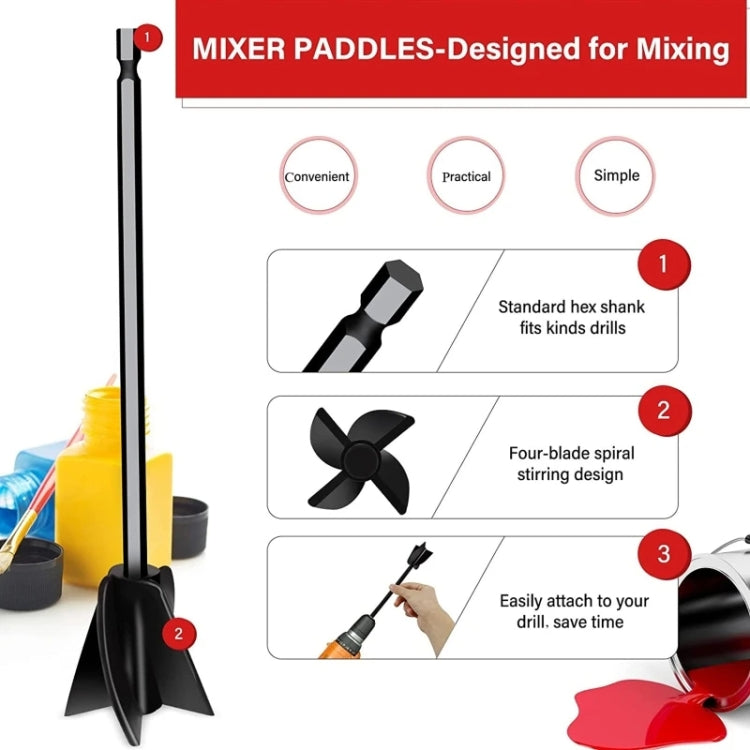 Paint and Resin Epoxy Mixer Paddle Attachment for Drill