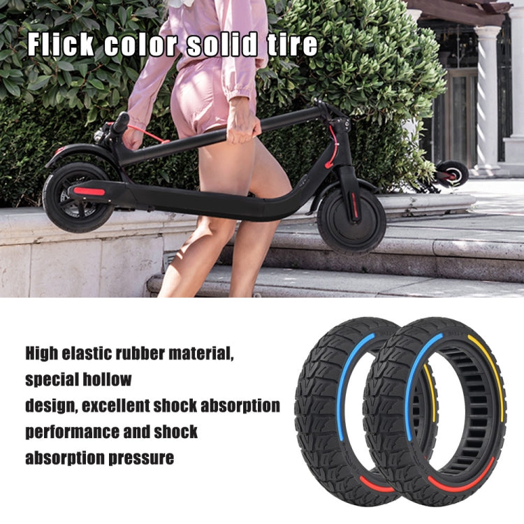 10 x 2.5-7 Inch Colorful Flick Off-Road Honeycomb Tires For Xiaomi Scooter 4 / 4 Pro