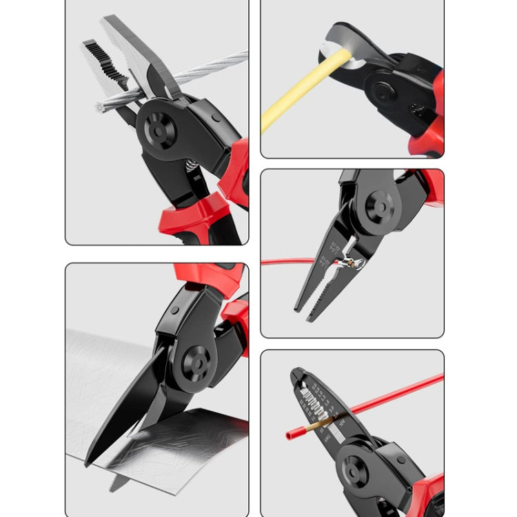 5 In 1  Combination Interchangeable Head Pliers Kit General Repair Screwdriver Pliers