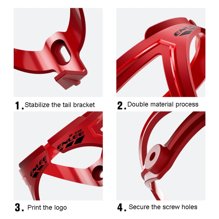 ENLEE R-50 Plastic Bicycle Bottle Cage Road And Mountain Bike Cylinder Holder Cycling Accessories