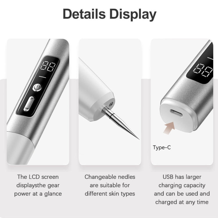 15 Gears Rechargeable Mole Spotting Pen Laser Beauty Instrument Spot Removal Magic Tool