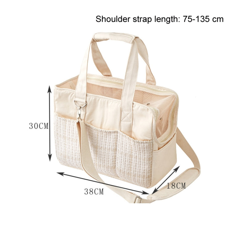 Portable Cotton Canvas Outing Shoulder Cat Bag