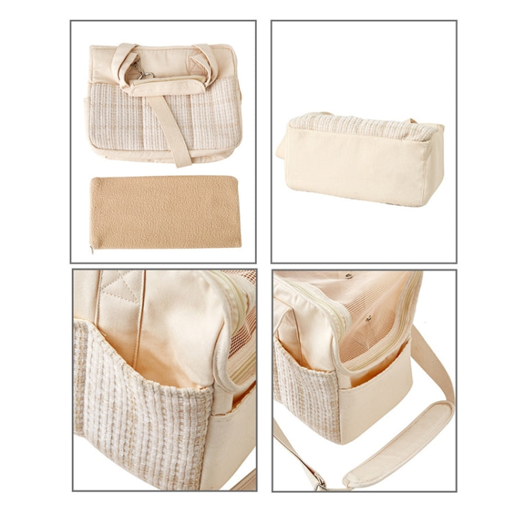 Portable Cotton Canvas Outing Shoulder Cat Bag