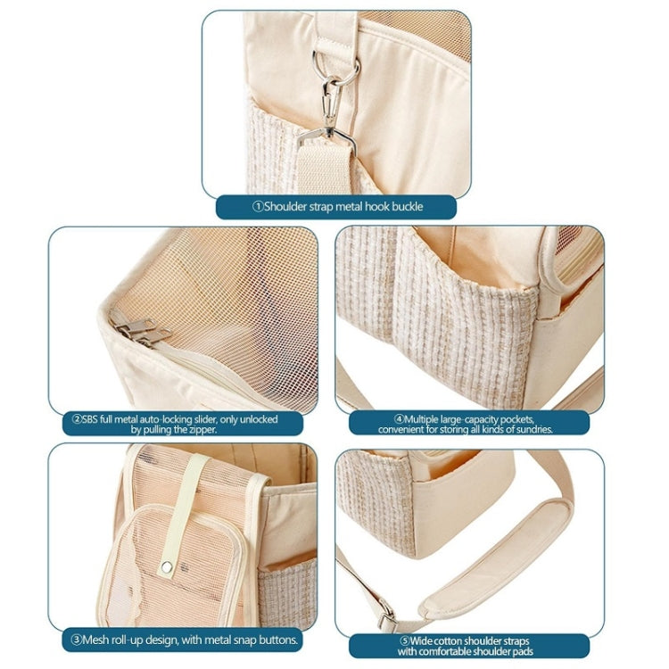 Portable Cotton Canvas Outing Shoulder Cat Bag