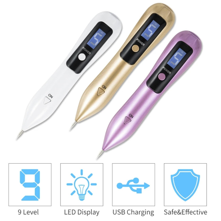 9 Gears Mole Spotting Pen LCD Home Laser Mole Spot Sweeping Beauty Instrument