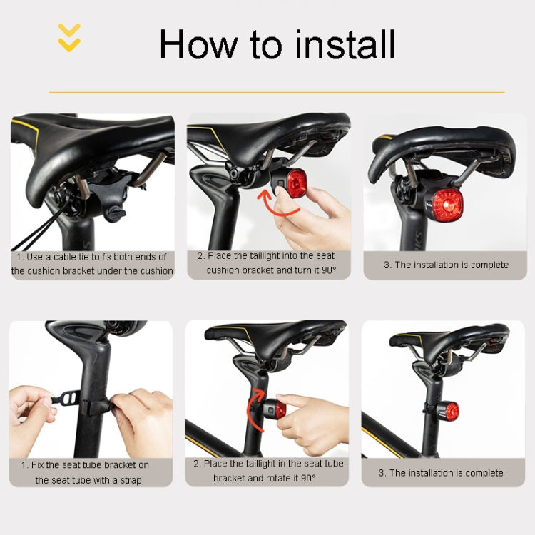 ENLEE EN09 Bicycle Tail Light Bright Warning Light For Night Riding Highway Motorcycle Lights