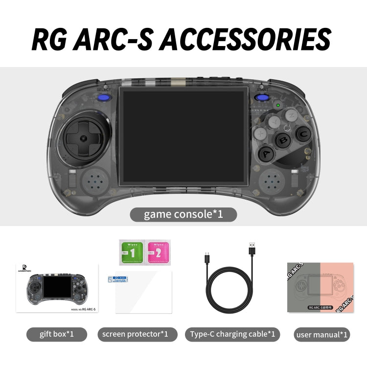 ANBERNIC RG ARC-S Handheld Game Console 4-Inch IPS Screen Linux System Portable Video Arcade